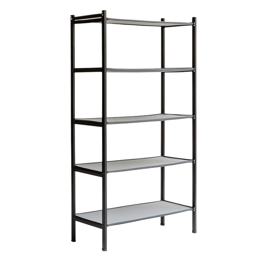 Pugel 10-Tier Shoe Rack for Closet & Entryway - Large Capacity Shoe Tower Holds 50 Pairs - Customizable & Splitable Design - Dustproof Non-Woven Fabric - Black