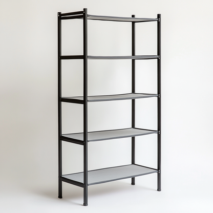 Pugel 10-Tier Shoe Rack for Closet & Entryway - Large Capacity Shoe Tower Holds 50 Pairs - Customizable & Splitable Design - Dustproof Non-Woven Fabric - Black